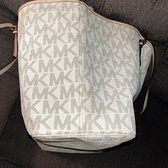 MK Canvas Mono Large Tote - Picture 8 of 10